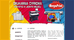 Desktop Screenshot of megaprint.net.pl
