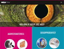 Tablet Screenshot of megaprint.no